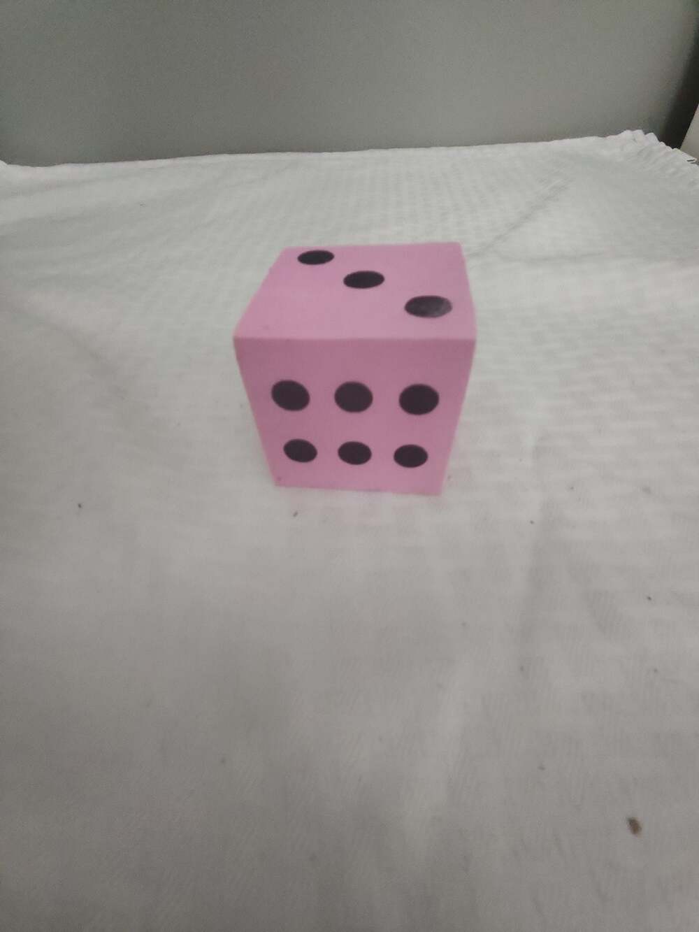 Large Pink Foam Toy Dice